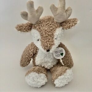 NEW Plush Deer Tan and White Stuffed Animal Toy